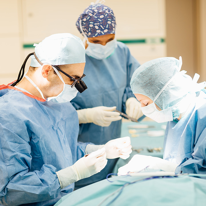Plastic surgery in the operating theatre of the Kuzbari Centre Vienna